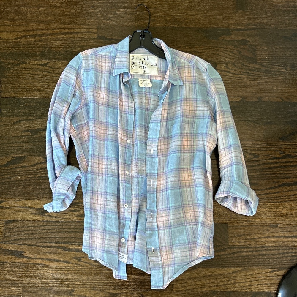 Linen button down